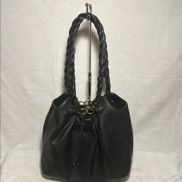 Relic Black Shoulder Bag with Gold Accents - Picture 1 of 13